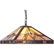 CHLOE Mannix Mission 2 Light Blackish Bronze Ceiling Pendant 16