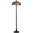 CHLOE Libby Tiffany-style 2 Light Victorian Floor Lamp 18