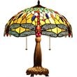 CHLOE Empress Tiffany-style Dragonfly 2 Light Table Lamp 18