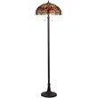 CHLOE Empress Tiffany-style 2 Light Dragonfly Floor Lamp 18