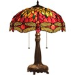 CHLOE Empress Tiffany-style Dragonfly 2 Light Table Lamp 18