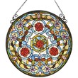 CHLOE Amaryllis Floral Tiffany-glass Window Panel 24