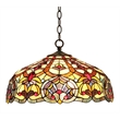 CHLOE Sadie Tiffany-style 2 Light Victorian Ceiling Pendant Fixture 18