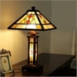 CHLOE Gareth Mission 3 Light Double Lit Wooden Table Lamp 15