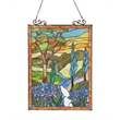 CHLOE Almos Tiffany-glass Floral Window Panel 18X24
