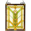 CHLOE Barley Tiffany-glass Mission Window Panel 18x24