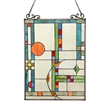 CHLOE Mondriaan Tiffany-glass Window Panel 17.5x25