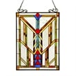 CHLOE Vanderleck Tiffany-glass Window Panel 17.5x25