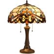 CHLOE Florence Tiffany-style 2 Light Victorian Table Lamp 16