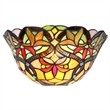 CHLOE Fern Tiffany-style 1 Light Victorian Indoor Wall Sconce 12