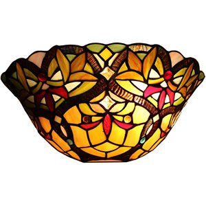 chloe fern tiffany-style 1 light victorian indoor wall sconce 12