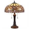 CHLOE Prisma Tiffany-style 2 Light Table Lamp 16