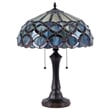 CHLOE Prisma Tiffany-style 2 Light Table Lamp 16