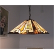 CHLOE Denton Tiffany-style 2 Light Mission Hanging Pendant Fixture 16