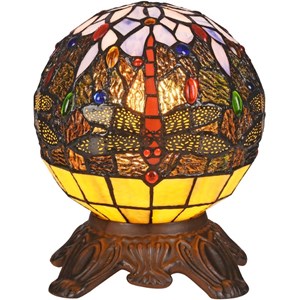 CHLOE Demoiselle Mosaic 1 Light Dark Bronze Accent Lamp 8&quot Wide