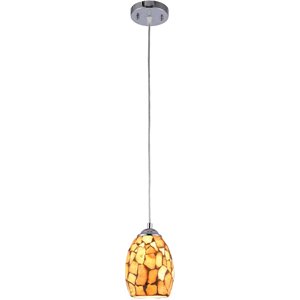 CHLOE Kai Mosaic 1 Light Ceiling Mini Pendant 5&quot Shade