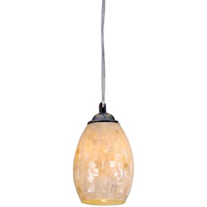CHLOE Ravenna Mosaic 1 Light Ceiling Mini Pendant 5&quot Shade