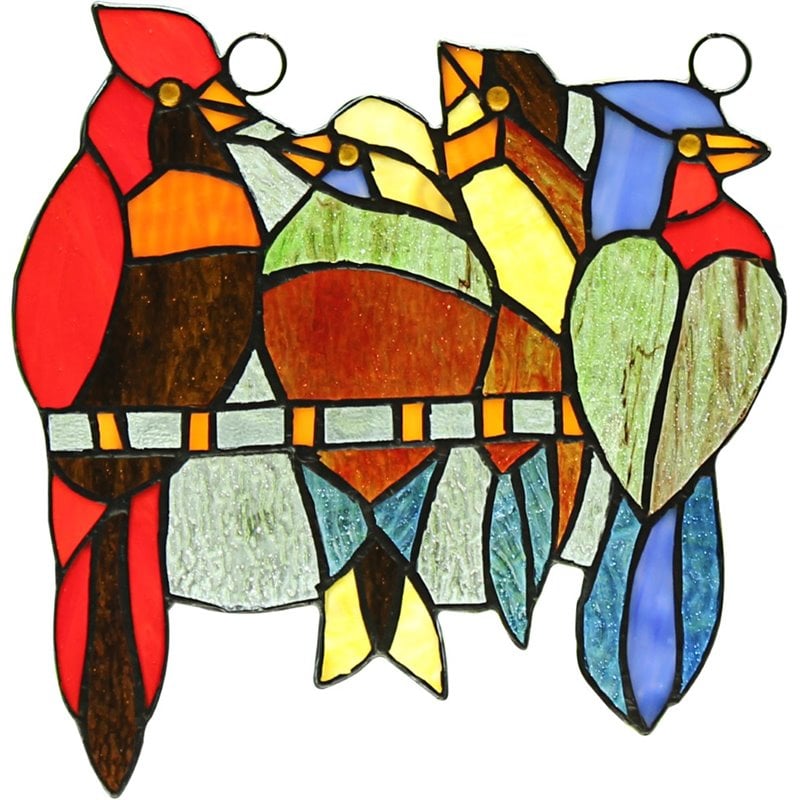 CHLOE Harley Tiffany-glass Window Panel 9