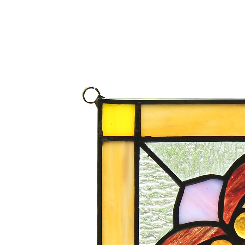 CHLOE Aristella Victorian Tiffany-glass Window Panel 10