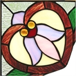 CHLOE Aristella Victorian Tiffany-glass Window Panel 10