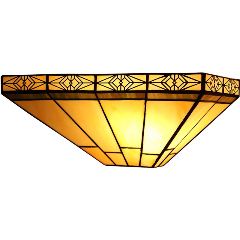 CHLOE Theros Tiffany-style 1 Light Mission Indoor Wall Sconce 12
