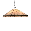 CHLOE Theros Tiffany-style 2 Light Mission Hanging Pendant Fixture 18