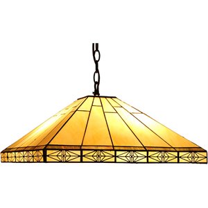 chloe theros tiffany-style 2 light mission hanging pendant fixture 18
