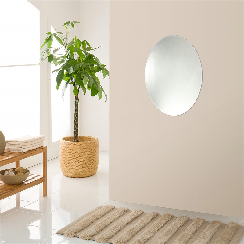 CHLOE Maisie Large Frameless Wall Mirror 28x35