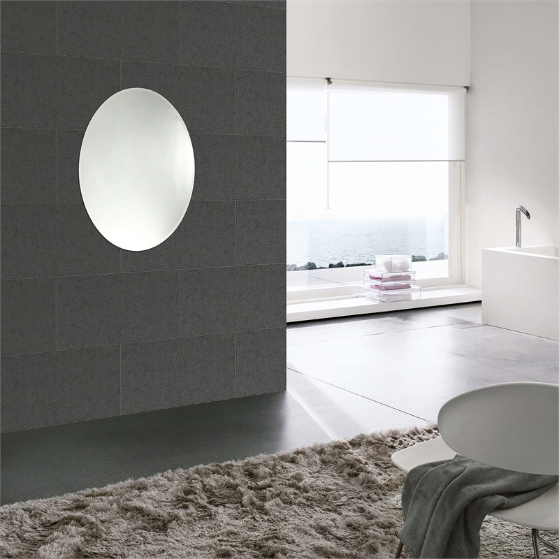 CHLOE Maisie Large Frameless Wall Mirror 28x35