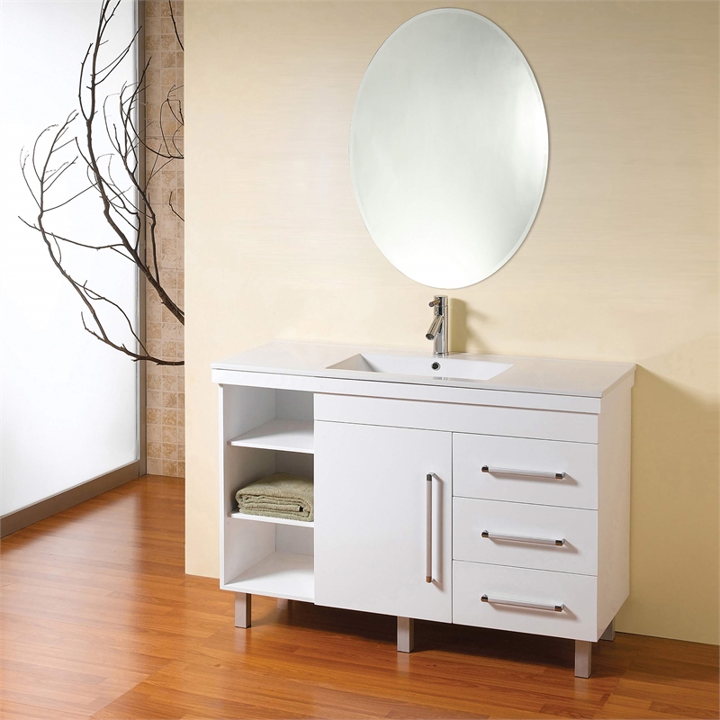 CHLOE Maisie Large Frameless Wall Mirror 28x35