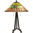 CHLOE Landry Tiffany-style 3 Light Geometric Table Lamp 20