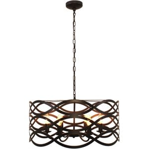 chloe capella transitional 6 light ceiling pendant 24
