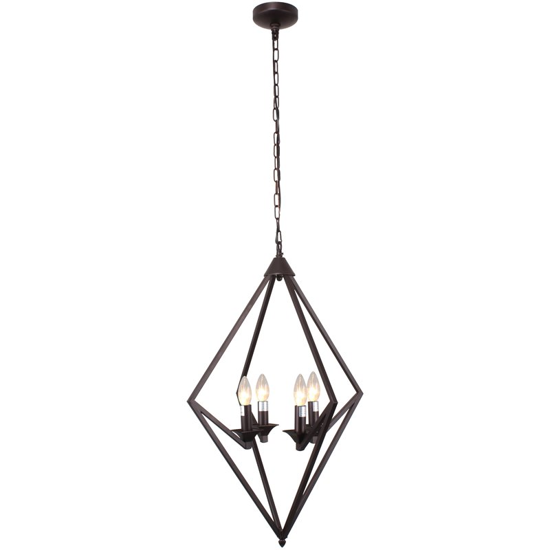 CHLOE Kyra Transitional 4 Light Rubbed Bronze Ceiling Pendant 19.5