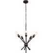 CHLOE Freya Transitional 5 Light Rubbed Bronze Ceiling Pendant 16