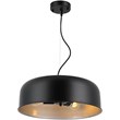 CHLOE Ironclad Contemporary 3 Light Black and Silver Ceiling Pendant 16