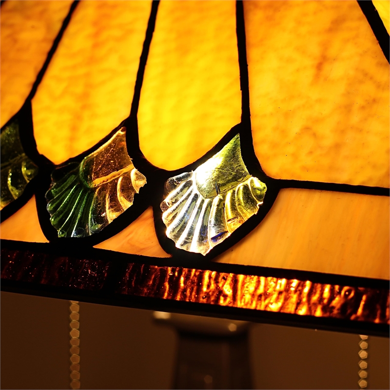 CHLOE Graham Tiffany-style 2 Light Mission Table Lamp 16