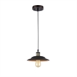 CHLOE Karl Industrial-style 1 Light Rubbed Bronze Ceiling Mini Pendant 10