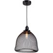 CHLOE Ironclad Industrial 1 Light Textured Black Mini Ceiling Pendant 12