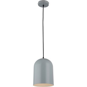 CHLOE Ironclad Contemporary 1 Light Gray and White Ceiling Mini Pendant 8&quot Wide