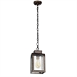 CHLOE Milton Industrial-style 1 Light Antique Gold Mini Pendant 12