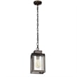 CHLOE Milton Industrial-style 1 Light Antique Gold Mini Pendant 12