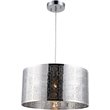 CHLOE Sierra Farmhouse 1 Light Chrome Ceiling Pendant 15