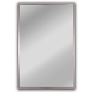chloe's reflection chrome finish rectangular framed wall mirror 33