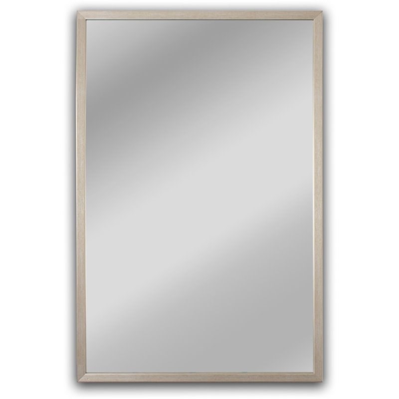 CHLOE'S Reflection Silver Finish Rectangular Framed Wall Mirror 33