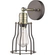CHLOE Charles Industrial-style 1 Light Rubbed Bronze Wall Sconce 6