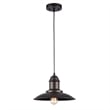 CHLOE Mycroft Industrial 1 Light Rubbed Bronze Ceiling Mini Pendant 12