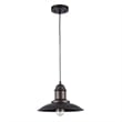 CHLOE Mycroft Industrial 1 Light Rubbed Bronze Ceiling Mini Pendant 12