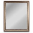 CHLOE'S Reflection Textured Brass Rectangular Framed Wall Mirror 33