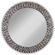 CHLOE's Reflection Vertical Hanging Seashell Round Framed Wall Mirror 30