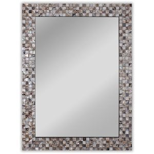 CHLOE's Reflection Hanging Seashell Rectangle Framed Wall Mirror 32&quot Height